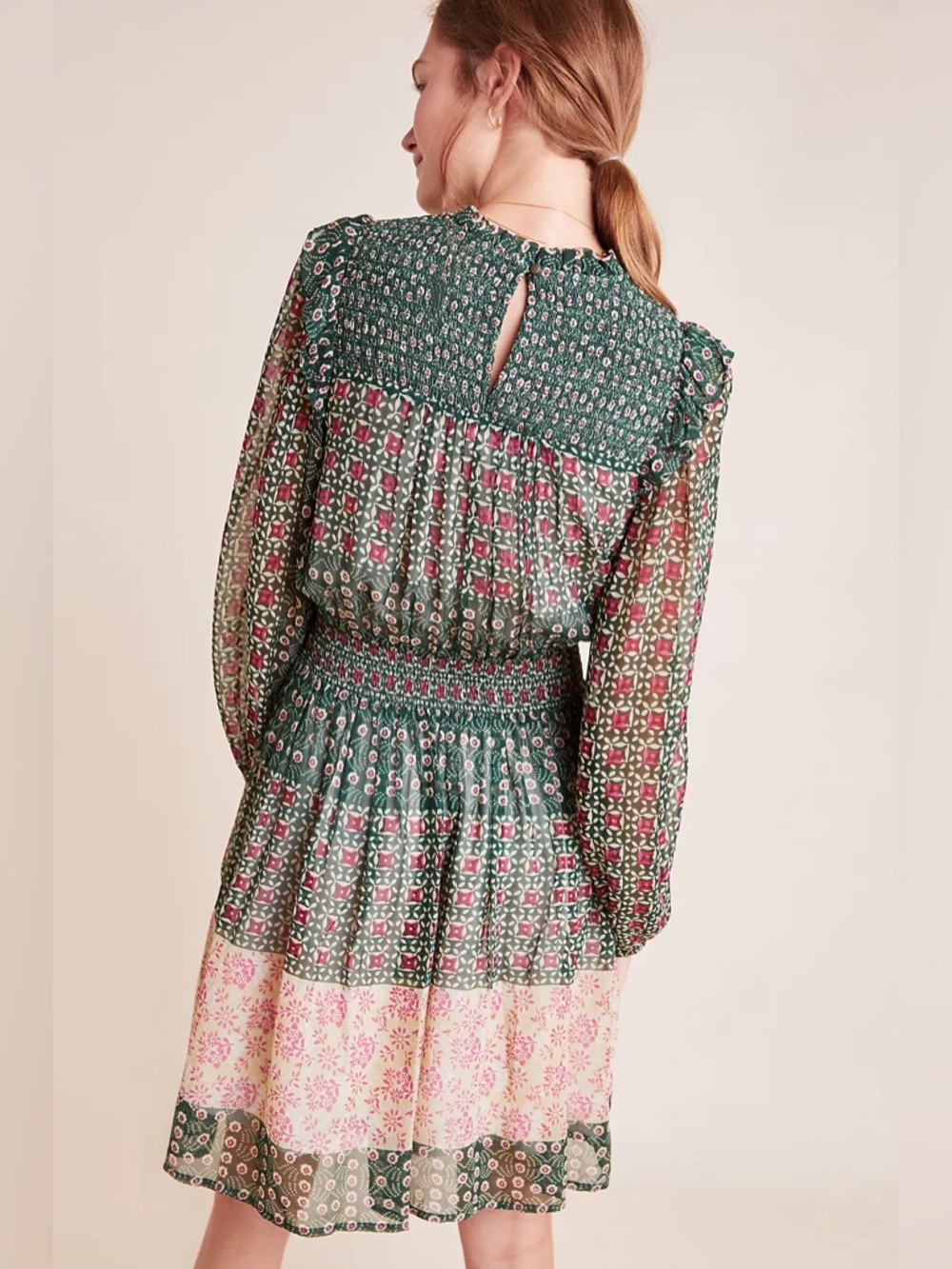 Anthropologie Rhiannon Floral Mini Dress - Picture 2 of 8